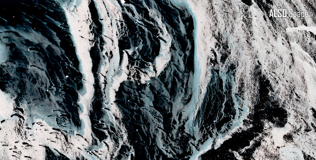 Sea ice along Greenland’s eastern coast, Denmark